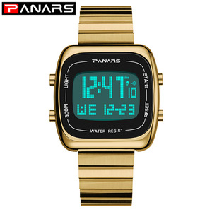 PANARS 8132 spor saat elektronik erkek saatler Top marka lüks saat su geçirmez LED dijital saat Relogio Masculino