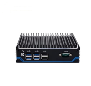 Intel J4125 Mini Box PC Fanless <span class=keywords><strong>Computer</strong></span> industriale con Linux/Windows porta a doppia rete 2xDP & 1xHD-MI porta Video DDR4 RAM
