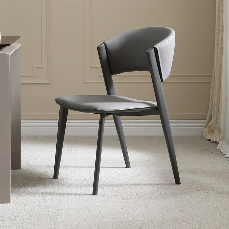 Nordische moderne leichte Luxus einfache Art kleine Familie Armlehne Sessel Freizeit stuhl Kaffee Stuhl Esszimmers tuhl