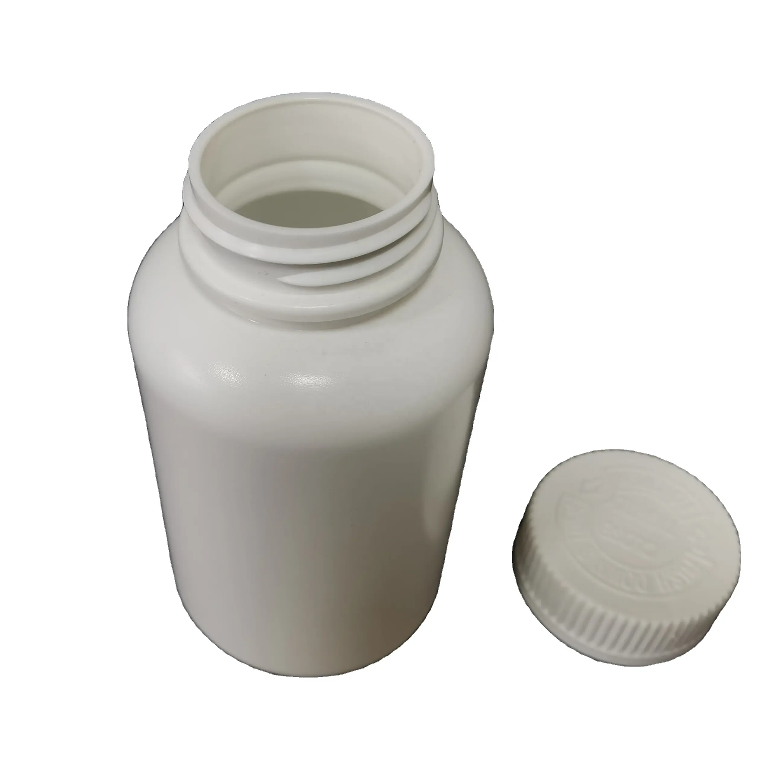 200ml blanc bouchon à sertir conteneur de médicaments cylindre Durable bouchon à vis Hdpe plastique pilule emballage médecine bouteille sérigraphie