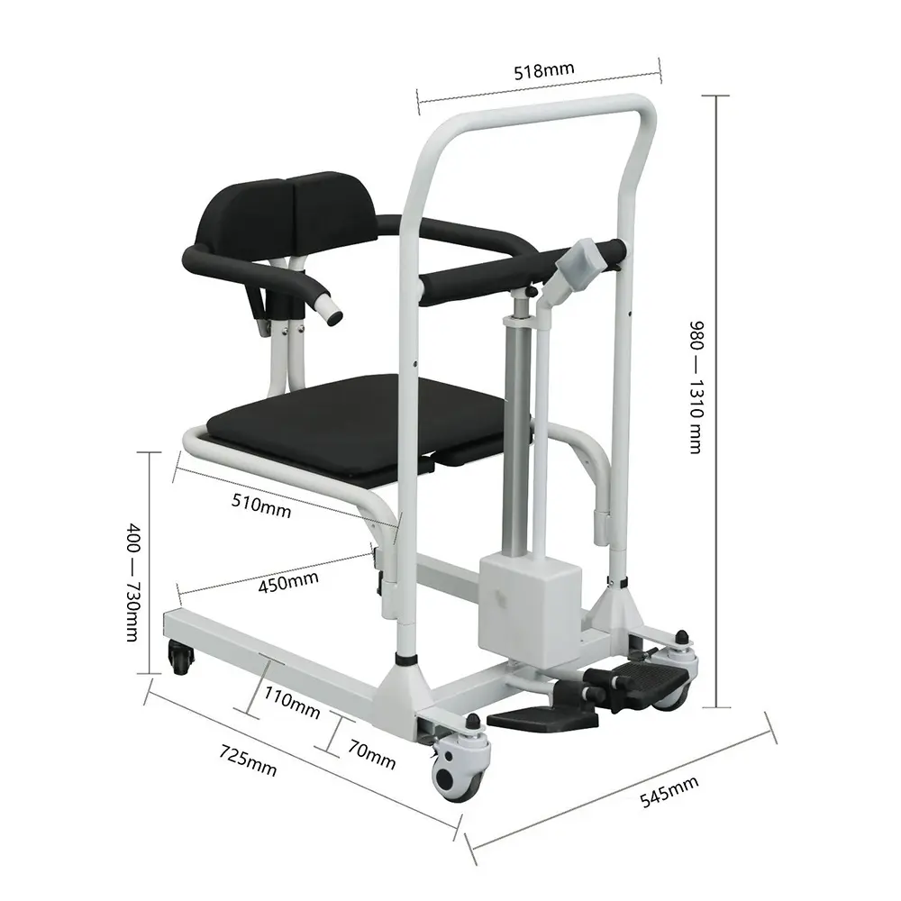 KSM-207 Электрический пациента подъемная электрическая инвалидная коляска высокого качества напольные погрузчик передачи для людей с ограниченными возможностями