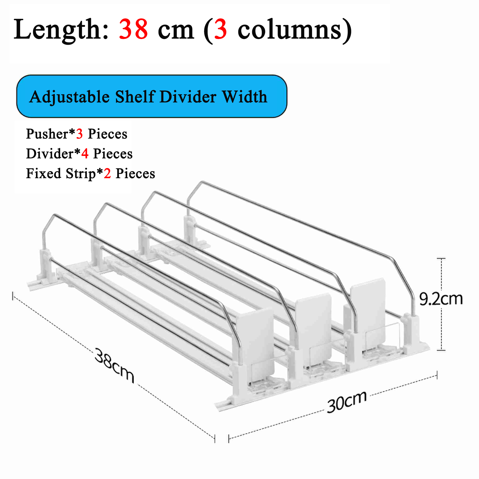 380*300*92MM (3 Columns)