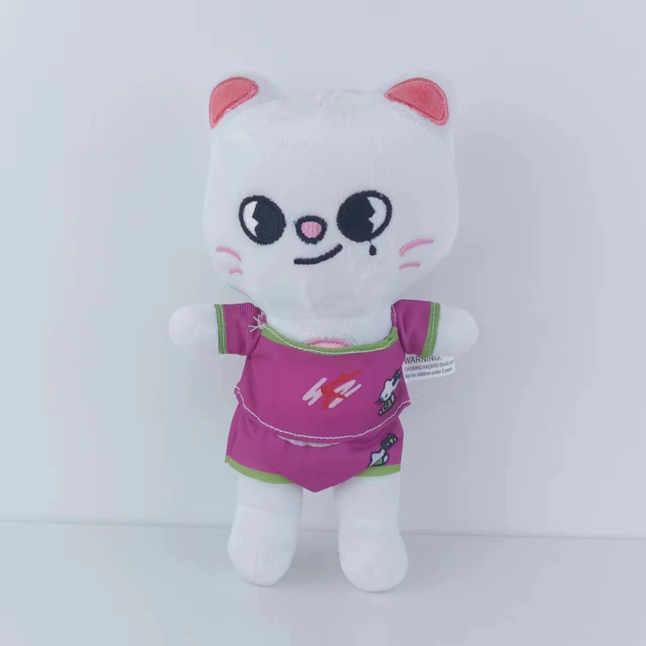 White cat with swimsuit