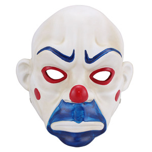 卸売ハロウィンホラーCOSダークナイト小道具ピエロ強盗ジョーカー樹脂マスクジョーカーマスクダークナイトピエロコスプレ - Product Image 1