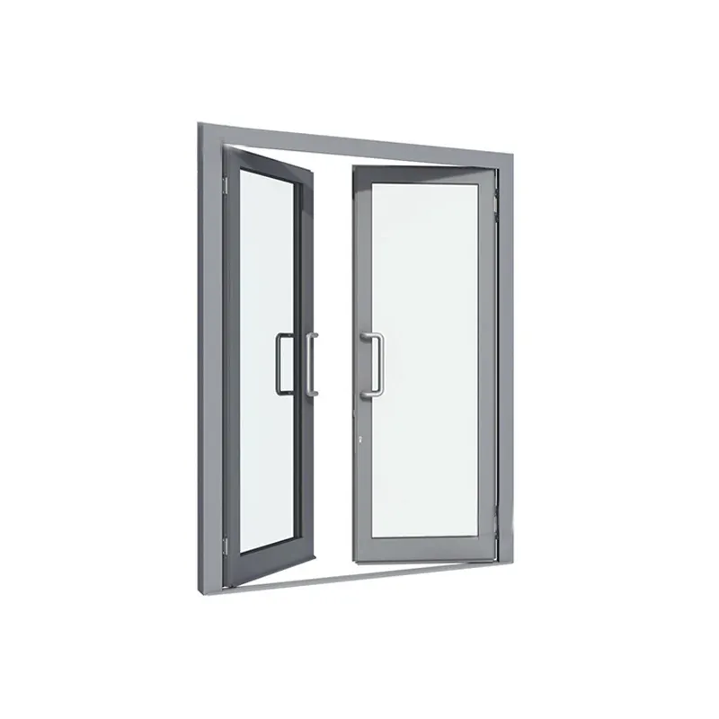 Puerta corredera de vidrio templado para baño 96x80, marco de aluminio, tres paneles, puerta de entrada KFC