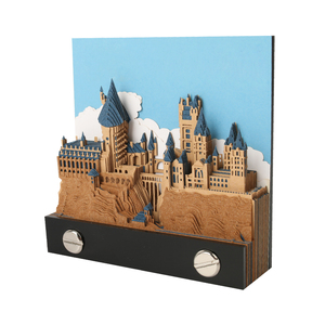 Omoshiroi <strong>Block</strong> Hary Potter Weekly Calendar <strong>Paper</strong> <strong>Block</strong> 3d Hogwarts Castle <strong>Memo</strong> Pad <strong>Note</strong> <strong>Cube</strong> With Retail Gift Box - Product Image 1