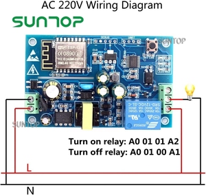 ESP8266 220V WIFI röle anahtar modülü 1 kanal röle (100m max) IOT akıllı ev APP uzaktan kumanda