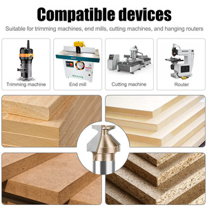12mm Shank Woodworking Router Bits ABC Bending Integrated Knife <strong>Arc</strong> Bending Forming <strong>Cutter</strong> Curved Wall Cabinet Woodworking Tools - Product Image 4