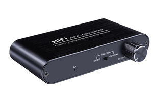 Toslink Coaxial Digital SPDIF a RCA izquierda derecha analógica estéreo 3,5mm Audio con perilla de amplificador de volumen para PS4 Switch IPTV 2019 - Product Image 3