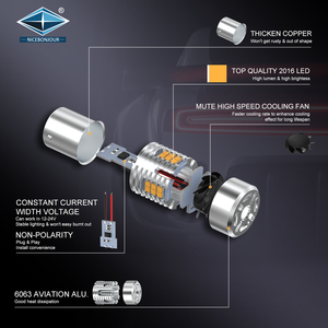 Canbus Led ışık 24SMD T20 T25 T25 ile OEM 2016 ampul Led dönüş sinyali fren lambaları araç aydınlatma sistemi, - Product Image 3