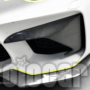 Oiomotors ST Style Carbon Fiber Front Bumper Side Cover Trim for BM F87 M2