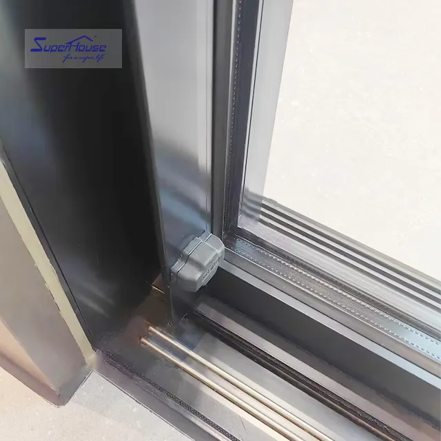 Prefabricated houses Soundproof Energy Rating Safety Aluminium Sliding Door Quadruple Track Slim Door