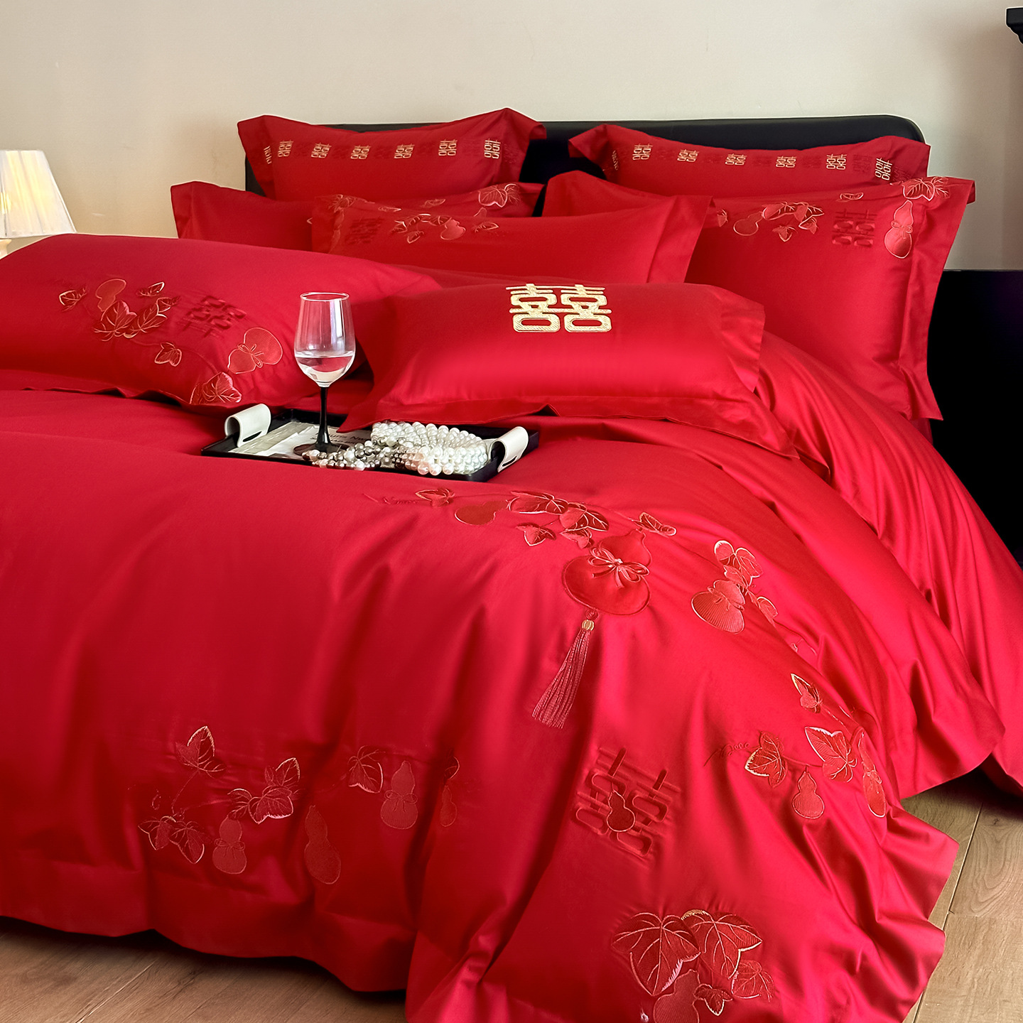 Fortune and prosperity-deep red