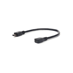 2725 28AWG 4芯4针USB 2.0迷你B公到5针微型USB母数据转换器电缆 - Product Image 4