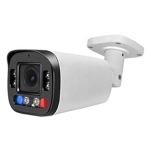Su geçirmez Metal kasa 2.8-12mm manuel değişken odak Lens VideoLink App P2P PoE Bullet IP kamera ile kırmızı ve mavi Strobe işıklar - Product Image 1