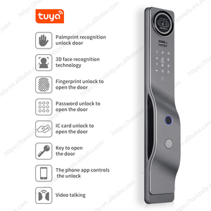 Tuya Wifi Smart lock 3D riconoscimento del volto serratura digitale sblocco delle impronte digitali in tempo reale funzione di videochiamata blocco senza chiave con fotocamera - Product Image 4