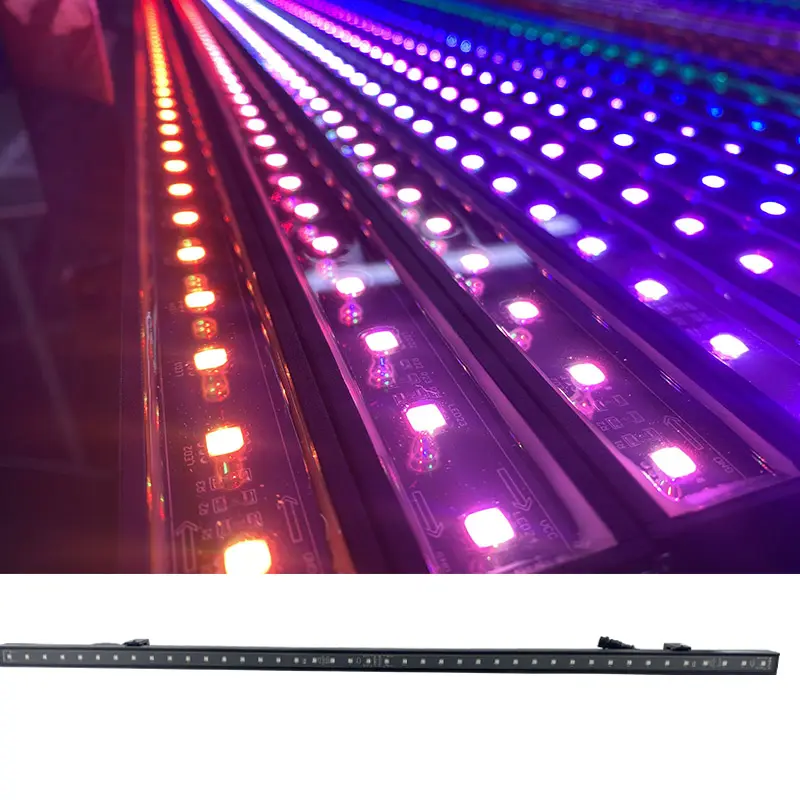 DMX RDM Lumières linéaires LED Pixel Barre numérique Éclairage de scène Pixel RGB Barre lumineuse LED