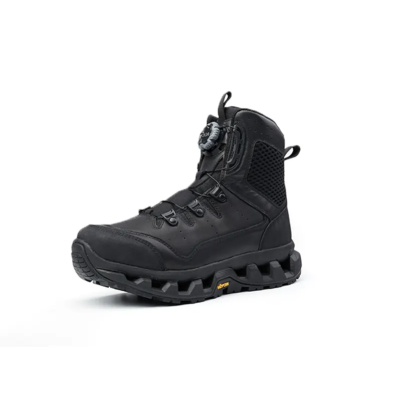 Тактические ботинки водонепроницаемые кожаные штурмовые ботинки с системой быстрого зашнуривания, Уличная обувь для мужчин