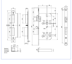 Chất lượng cao A72Z-LQV3 chống ma sát Lỗ mộng khóa chìa khóa mở khóa bền ABS & sắt xi lanh khóa cho cửa thép bằng gỗ chống trộm - Product Image 4