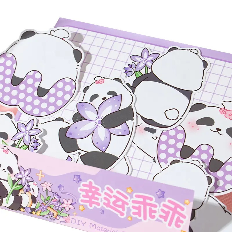 YUXIAN Tuan Zi Mianmian Ice DIY Pinch Fun Cute Cartoon Panda Niños Diversión Juguete educativo hecho a mano Libro Material Papel