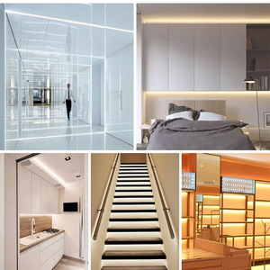 Süper parlak COB esnek LED şerit ışık DC12V 24V 320LEDs Dotfree 2200K 2400K 2700K uzaktan kumanda ve IP67 ile" - Product Image 6