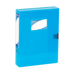 大容量矩形PP塑料A4纸归档存储档案文件盒彩色文件盒带名片夹 - Product Image 6