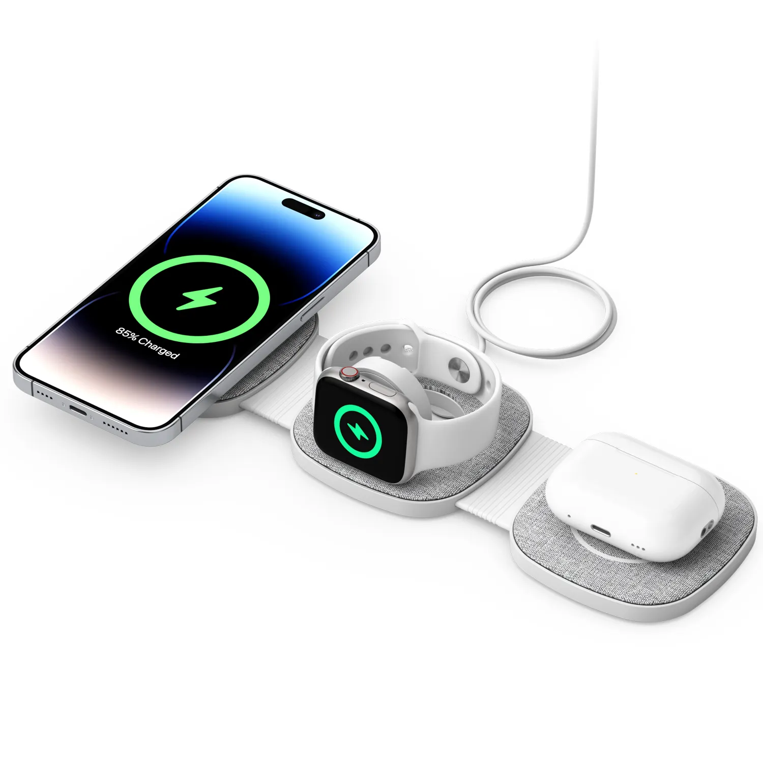 Charging Stand Holders Wireless Charging Pad Qi Stand Wireless Charger 3 In 1 Charging Stand For Iphone Wireless Charger