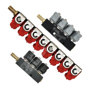 12V DC 2ohm 3ohm4シリンダーAutogas IG1 Apache IG7 Dakota INO3 MY09RREGガス燃料噴射用高速レールインジェクター - Product Image 4