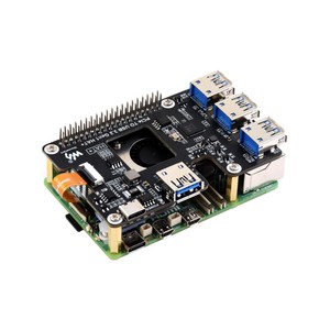 PCIe zu USB 3.2 Gen1 HAT für Raspberry Pi 5, PCIe zu USB HUB, 4x Hochgeschwindigkeits-USB-Anschlüsse, Treiber frei, Plug and Play,HAT Standard - Product Image 6