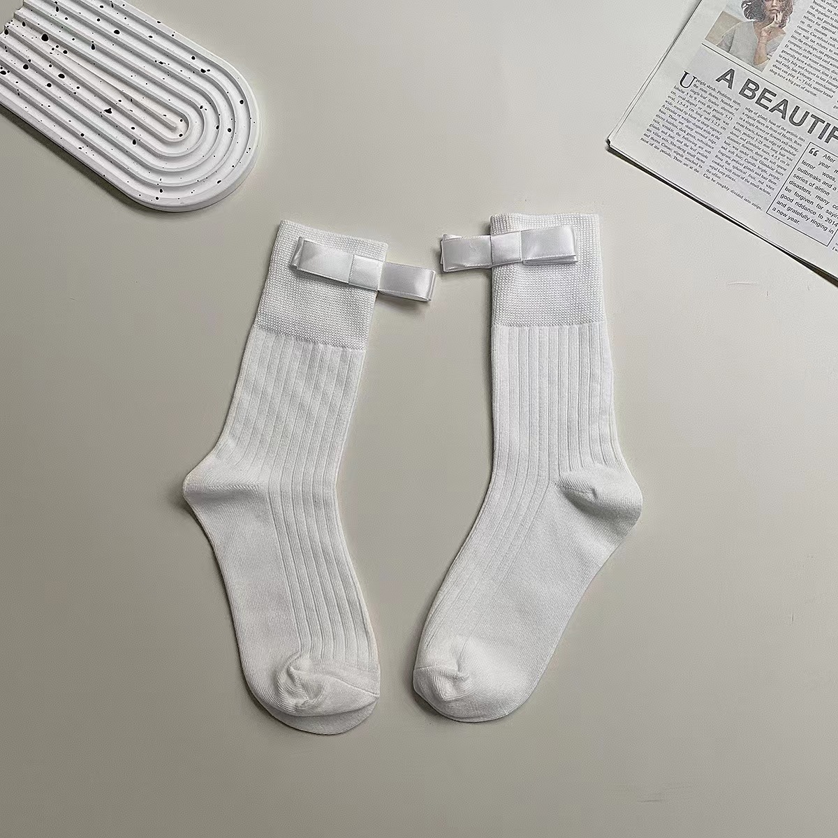 Chaussettes blanches midt