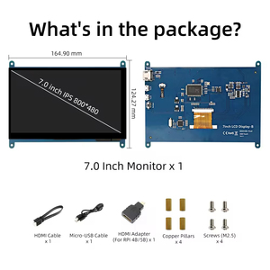 7-Zoll-IPS-LCD-Anzeigemodul 800*480 Kapazitiver Touchscreen für Raspberry Pi - Product Image 6
