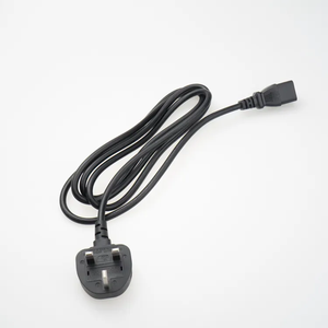 Yüksek kalite 3 tel İngiltere standart AC güç kablosu bilgisayar için 3Pin fiş güç kablosu - Product Image 2
