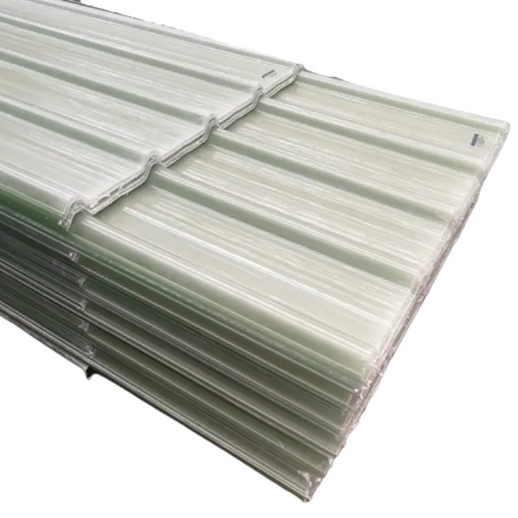 1.2 Mét Độ Dày Sợi Thủy Tinh Gia Cố Nhựa Mờ Sóng Frp Ánh Sáng Mặt Trời Lợp Sheets