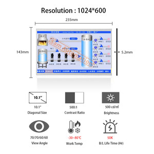 AUO 10,1-Zoll-TFT-LCD-Display G101STN01.C Industrielle Smart-Storage-Steuergeräte LCD-Panel 10,1-Zoll-TFT-LCD-Modul - Product Image 1