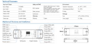 D4-L декодер 4CH * 5A 12-24VDC CV DMX - Product Image 3