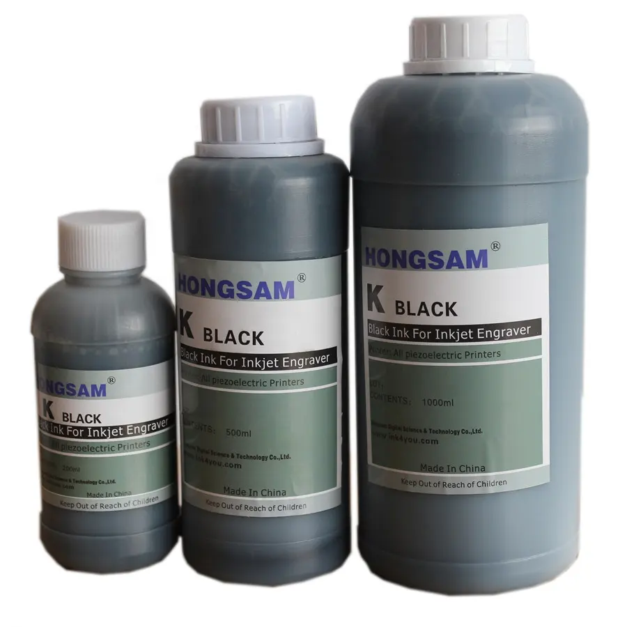 Tinta negra Hongsam DOSUN A'TEX Screen CST Inkjet Grabador de impresión digital Tinta a base de agua para ZUND FXPW CN;HEN Impresión digital