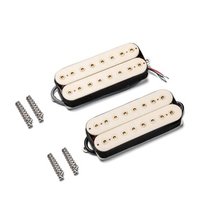 Achtsaitige E-Gitarren-Tonabnehmer Cremeweißes Doppelspulen-Humbucker-Set
