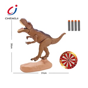 T-Rex 动物模型塑料恐龙玩具套装，电池供电的恐龙与光和声音 - Product Image 4