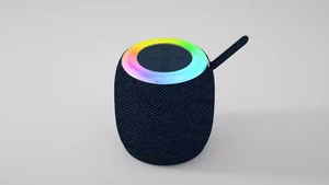 Mini portátil sem fio Bluetooth Speaker RGB LED luz alimentado por bateria para Outdoor & Party Use Factory Direct