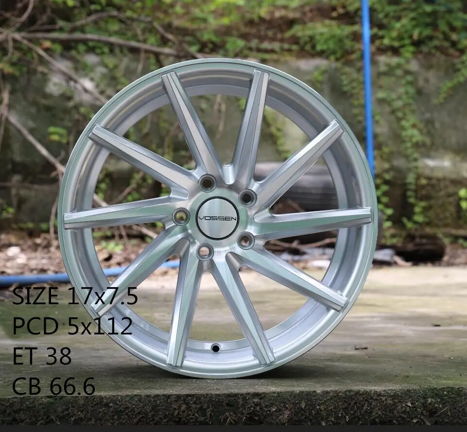 Promotional alloy wheel 15x7 17x7.5 CVT rims 4x100pcd 5x112pcd for Vossen