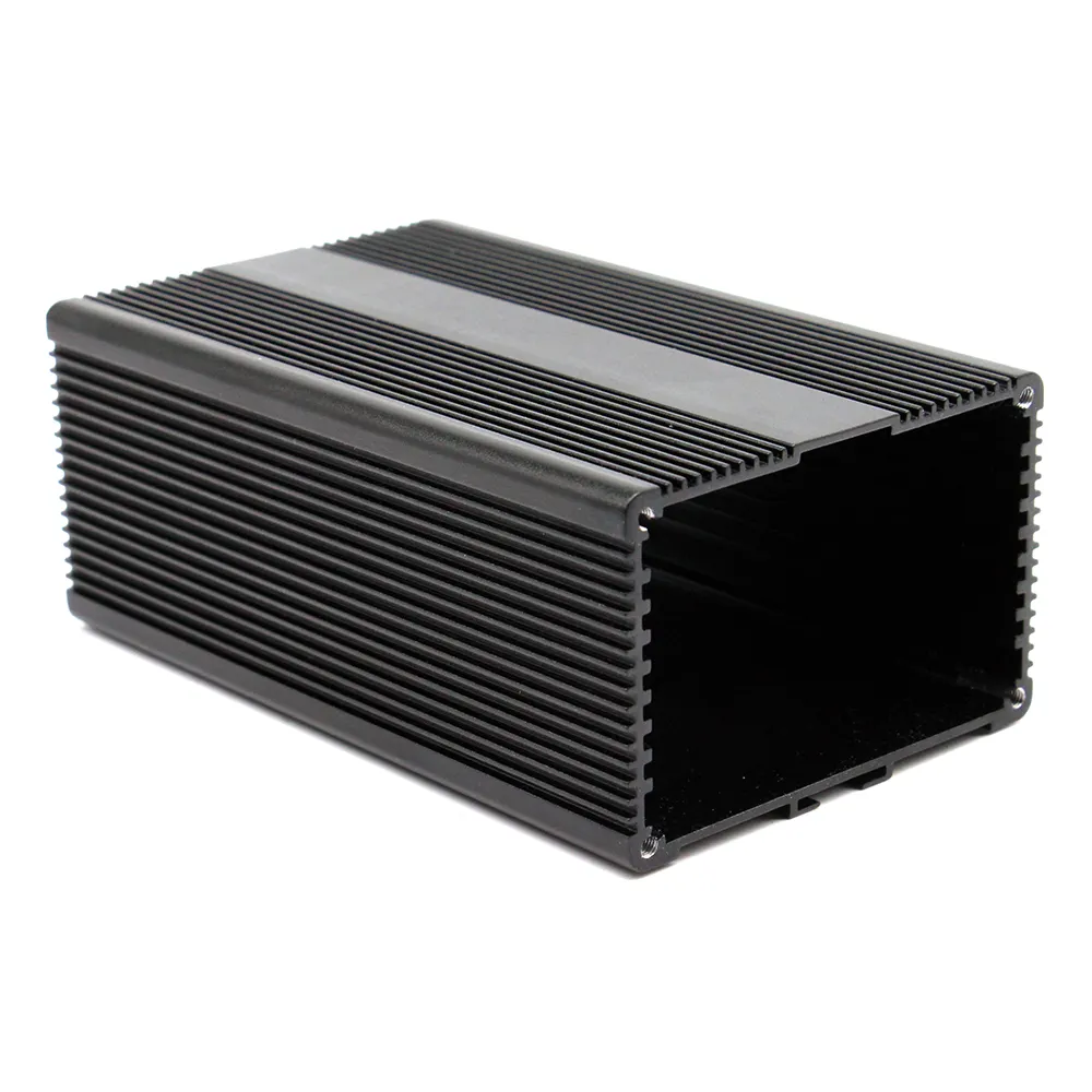 78x52mm אלומיניום אלקטרוני צומת קופסא שחור PCB מכשיר מטר מארז DIY אלקטרוני פרויקט מקרה