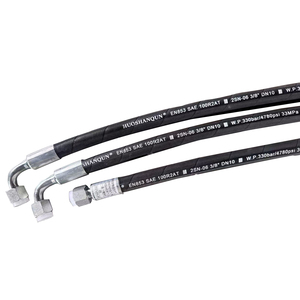 ท่อแรงดันไฮดรอลิกขนาดเล็กสำหรับรถตัก R1 SAE 100 R2at 1/4ฝาครอบเรียบประกอบจากจีน - Product Image 2