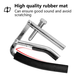 Chitarra Capo chitarra acustica professionale Capo supporto inferiore tipo di gomma Pad in metallo per chitarra Capo strumenti a corda