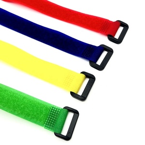 Sustainable adhesion strip with plastic buckle tape reusable custom size nylon <strong>Hook</strong> <strong>and</strong> <strong>Loop</strong> cable ties fastener tape - Product Image 5