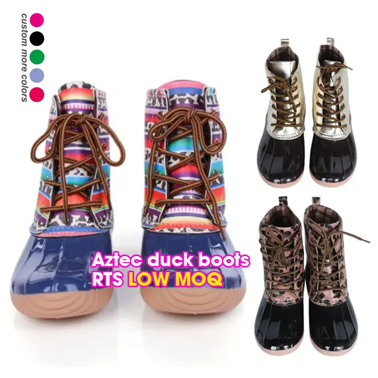 Botas femininas para água salgada, botas de borracha lisas com estampa de leopardo, à prova d' água, com cadarço, arco-íris, para água salgada