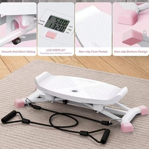 เครื่องออกกำลังกายแบบสเต็ปเปอร์ขนาดเล็กสำหรับใช้ในบ้าน พร้อมสายยางยืดออกกำลังกาย ขายส่ง - Product Image 4