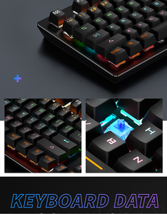 Precio de fábrica Venta directa Cable USB104 Teclas Teclado mecánico Retroiluminación RGB Ordenador ergonómico Teclado mecánico para juegos