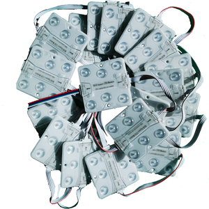 24v rgb ledモジュール防水IP68スクエアledモジュール16703 DMX512 ic変更可能夢の色モジュールledライト壁ライトボックス用