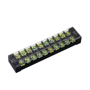 Bloque de terminales TB 15/25/45A PVC barrera fija conector de cable enchufable bloque de cableado a tope de cobre para Terminal 15/25/45A - Product Image 1