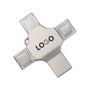 4-in-1 USB 2.0อเนกประสงค์ USB Flash Drive 32GB ดิสก์โลหะใหม่สำหรับ Huawei Android Type-C โทรศัพท์มือถือชิ้น OTG OEM - Product Image 2